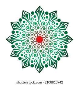 ornamental round ornament, mandala art, nature mandala