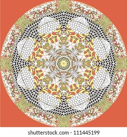 Ornamental round Paisley