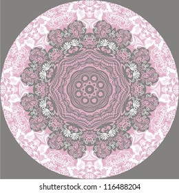 Ornamental round Paisley.