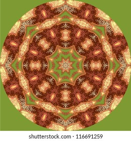 Ornamental round Paisley.