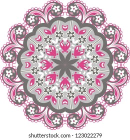 Ornamental round Paisley.
