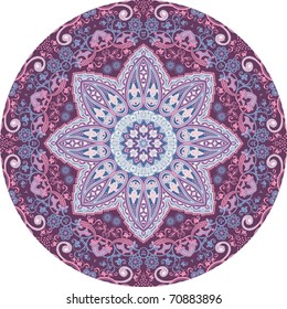 Ornamental round Paisley.