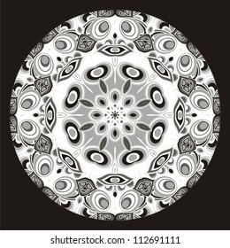 Ornamental round pattern.