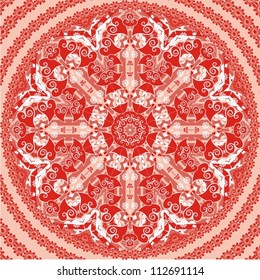 Ornamental round pattern.