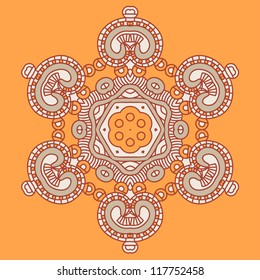 Ornamental round pattern