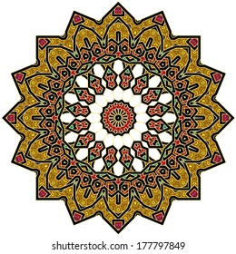 Ornamental round pattern
