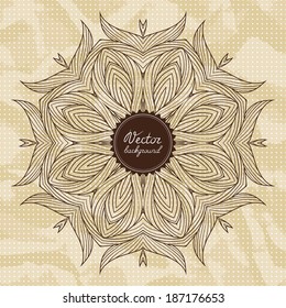 Ornamental round pattern. Circle pattern.