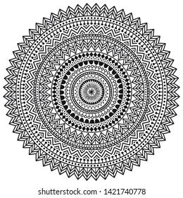 Ornamental round pattern, circle background. Mandala. Set with hand-drawn frames
