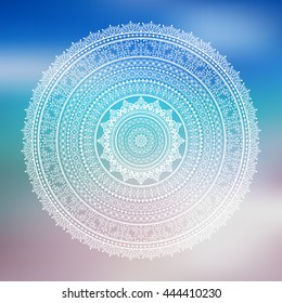 Ornamental round pattern, circle background. Mandala. Frames