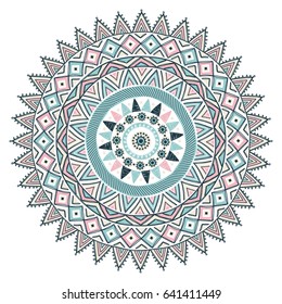 Ornamental round pattern, circle background. Mandala. Set with hand-drawn frames