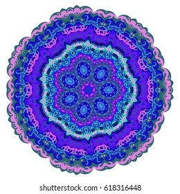 Ornamental round pattern. Colorful ornament vintage elements Mandala. Vector Ethnic Oriental Circle Ornament.