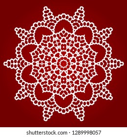Ornamental round pattern. Design elements.