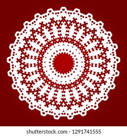 Ornamental round pattern. Design elements.