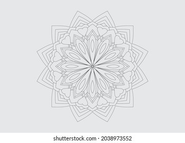 Ornamental round pattern. Mandala with floral patterns. Mandalas for coloring book. Luxury mandala background. Mehndi, tattoo, decoration.