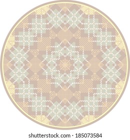 Ornamental round. Vector illustration.
