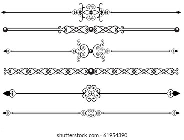 Ornamental rule or rule lines