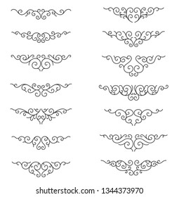 Ornamental Rule Lines. Decorative Vector Design Elements - Vector. Border and divider.