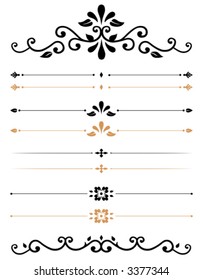 Ornamental rules and page decorations
