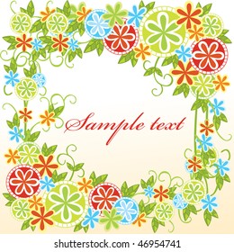ornamental sample page whit a lot of flowers