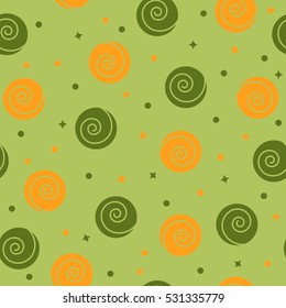 Ornamental seamless abstract pattern. Vector illustration