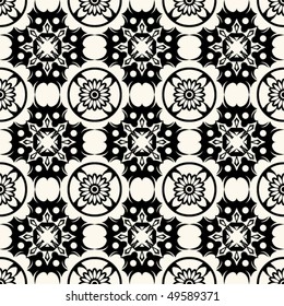 ornamental seamless background, vector illustration