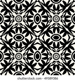 ornamental seamless background, vector illustration