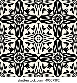 ornamental seamless background, vector illustration