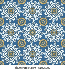ornamental seamless background, vector image