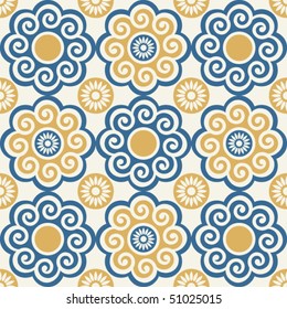 ornamental seamless background, vector image