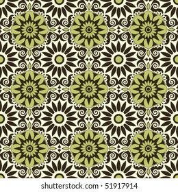ornamental seamless background, vector image
