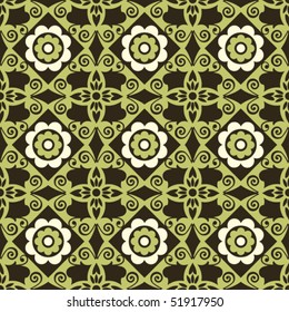 ornamental seamless background, vector image