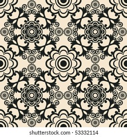 ornamental seamless background, vector image