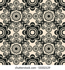 ornamental seamless background, vector image