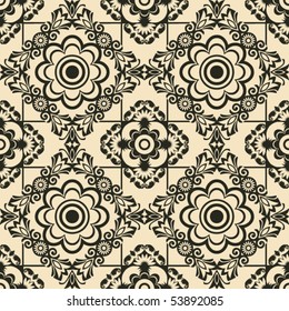 ornamental seamless background, vector image