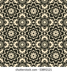 ornamental seamless background, vector image