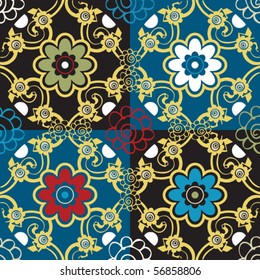 fundo sem costura ornamental, imagem vetorial
