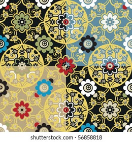 ornamental seamless background, vector image
