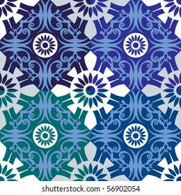 ornamental seamless background, vector image
