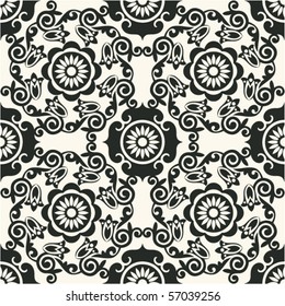 ornamental seamless background, vector image