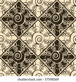 ornamental seamless background, vector image
