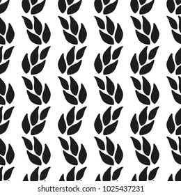 Ornamental seamless floral ethnic black and white pattern. Background can be used for surface design, wallpaper, textile, fabric, wrapping, web. Template for design and decoration