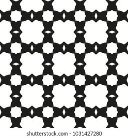 Ornamental seamless floral ethnic black and white pattern. Background can be used for surface design, wallpaper, textile, fabric, wrapping, web. Template for design and decoration