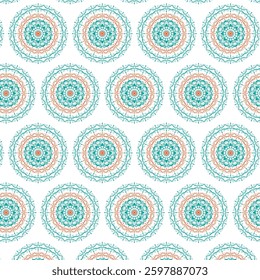  ornamental seamless floral mandala pattern design 