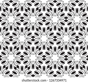 Ornamental seamless floral pattern. Vector illustration.