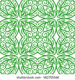Ornamental seamless lace pattern in vintage style