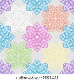 Ornamental seamless lace pattern in vintage style