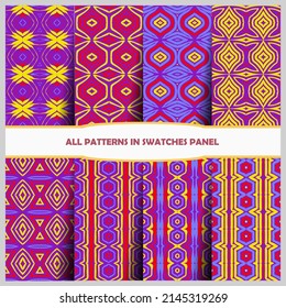 Nahtlose Ziermuster. abstrakter Hintergrund. nahtloses Muster. Abstraktes Muster nahtloser Geometrien. Design für Dekoration, Drucke, Textilien, Möbel, Tuch, digitale