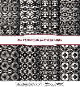 Patrón fundamental sin fisuras. fondo abstracto. patrón impecable. Resumen del patrón de geometrías sin fisuras. Diseño para la decoración, impresiones, textiles, mobiliario, tela, digital