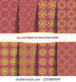 Nahtlose Ziermuster. abstrakter Hintergrund. nahtloses Muster. Abstraktes Muster nahtloser Geometrien. Design für Dekoration, Drucke, Textilien, Möbel, Tuch, digitale