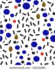 Ornamental seamless pattern with abstract flowers. Cute print in scandinavian style.The image is made in the style simple. Abstract background. Ornamental, traditional, simple. 